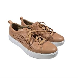 Under Armour Capeside Low Leather Perforated Sneakers Women sz 9